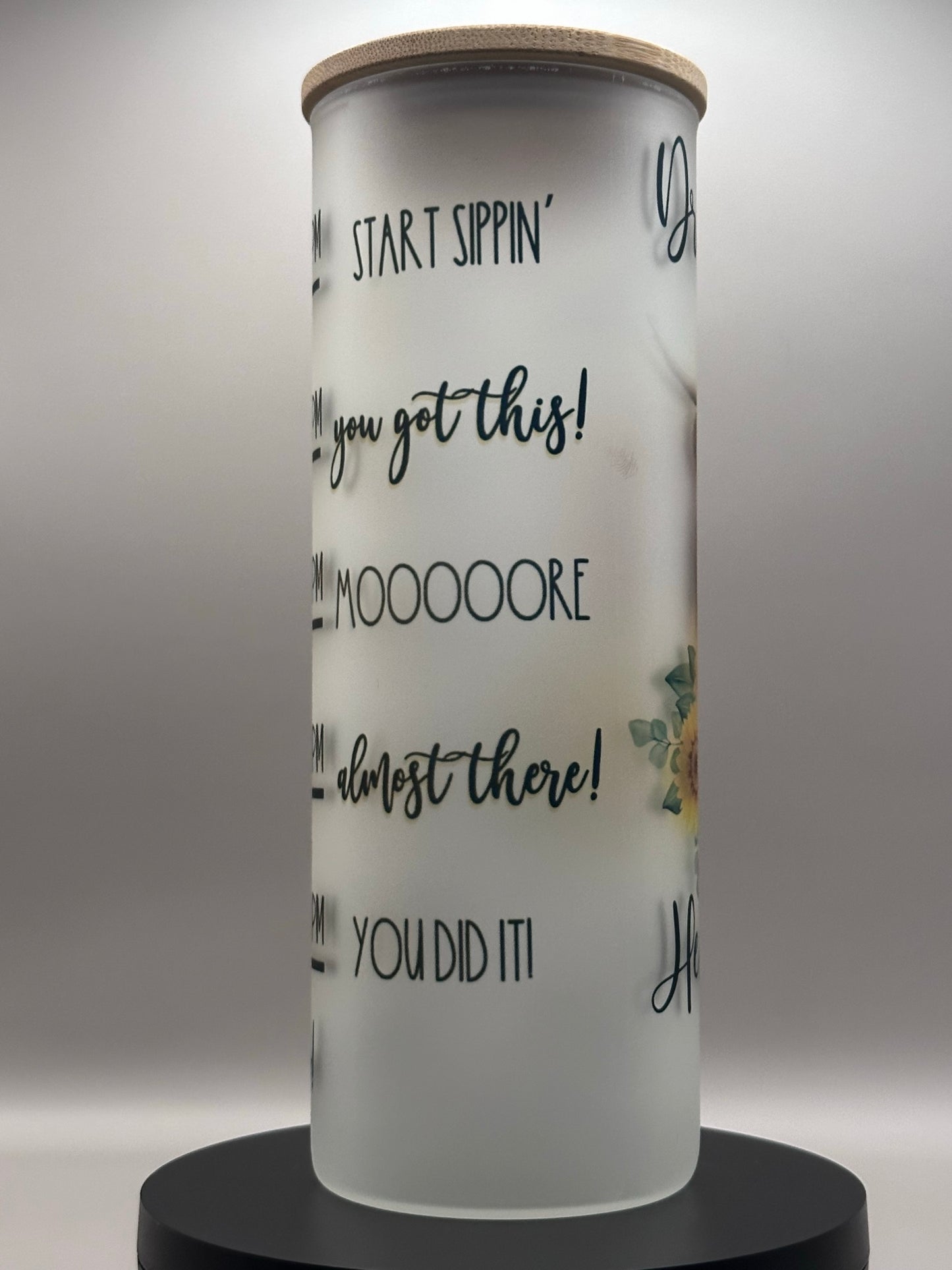 Drink Your Heffin Water Glass Tumbler