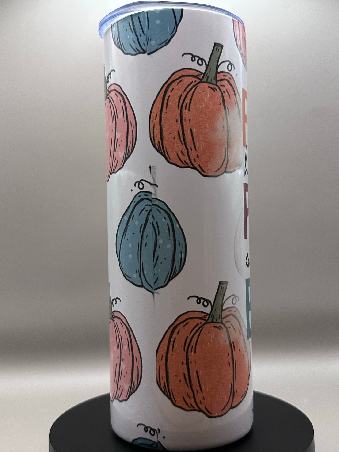 Flannel Pumkins Bonfires Tumbler