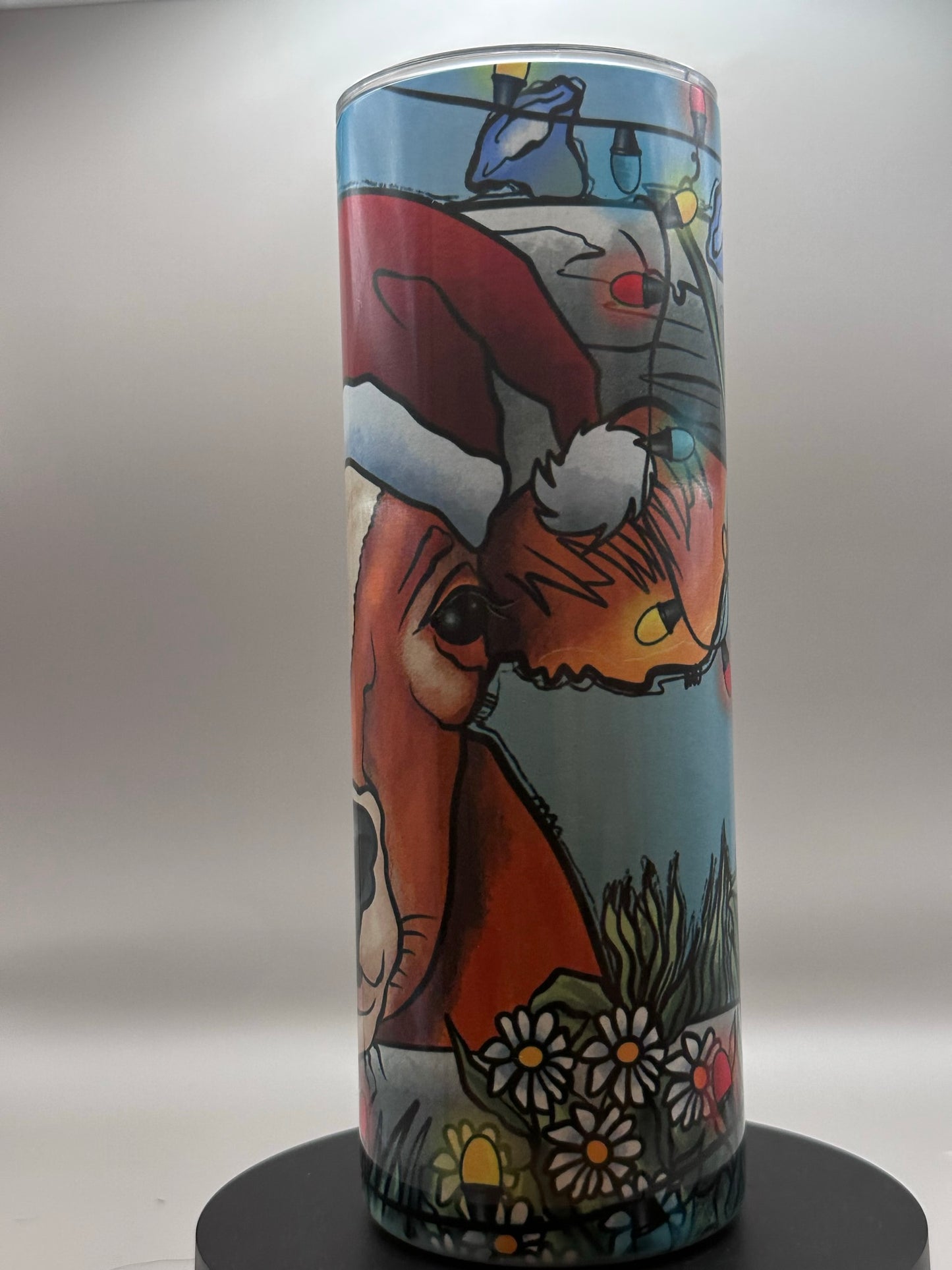 Christmas Cow Tumbler